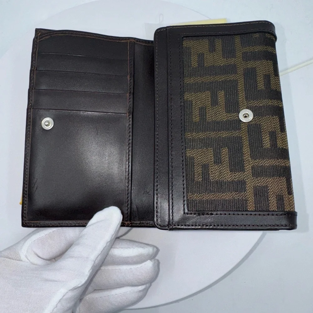 Fendi Zucca Wallet Vintage NWT